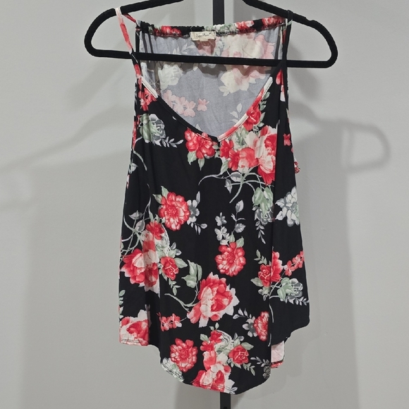 EUC Dressy Floral Tank Top - Picture 1 of 4
